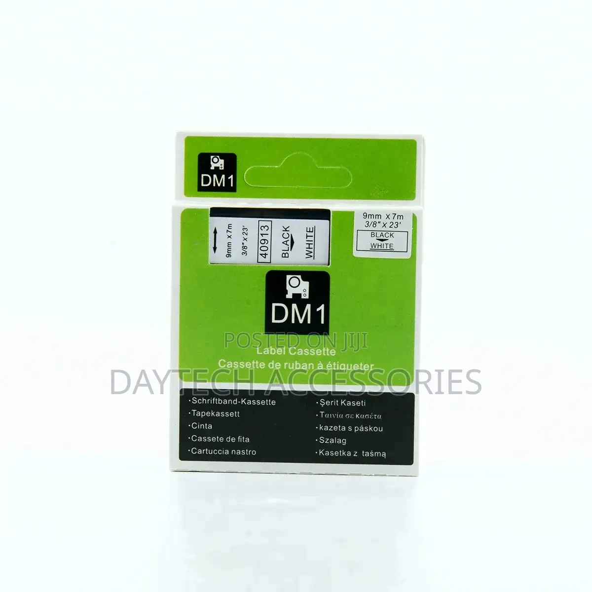 Dymo DM1 - D1 Series Label Black on White - 9mm X 7 Meter