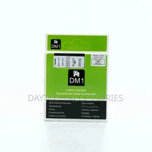 Dymo DM1 - D1 Series Label Black on White - 9mm X 7 Meter