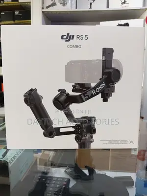 The DJI RS 5 Combo 3-Axis Handheld Camera Gimbal Stabilizer.