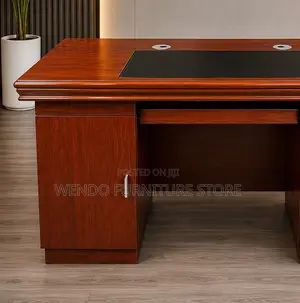 Office Desk; Brown 1400mm Executive Home Office Senior Desk