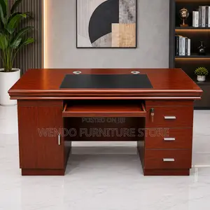 Office Desk; Brown 1400mm Executive Home Office Senior Desk