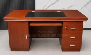 Office Desk; Brown 1400mm Executive Home Office Senior Desk