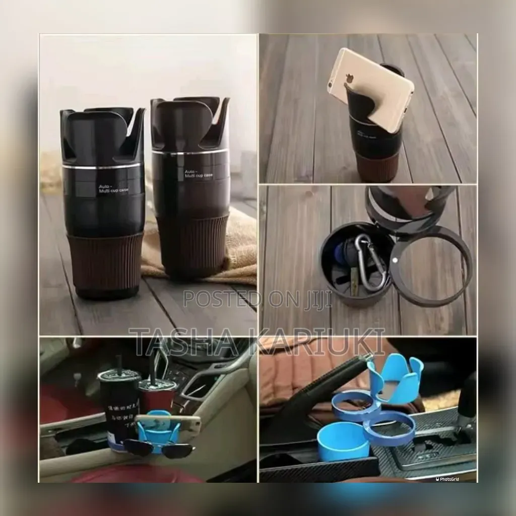 Adjustable 5-1 Multifunction Rotating Car Cup Holder *