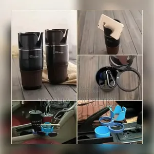 Adjustable 5-1 Multifunction Rotating Car Cup Holder *