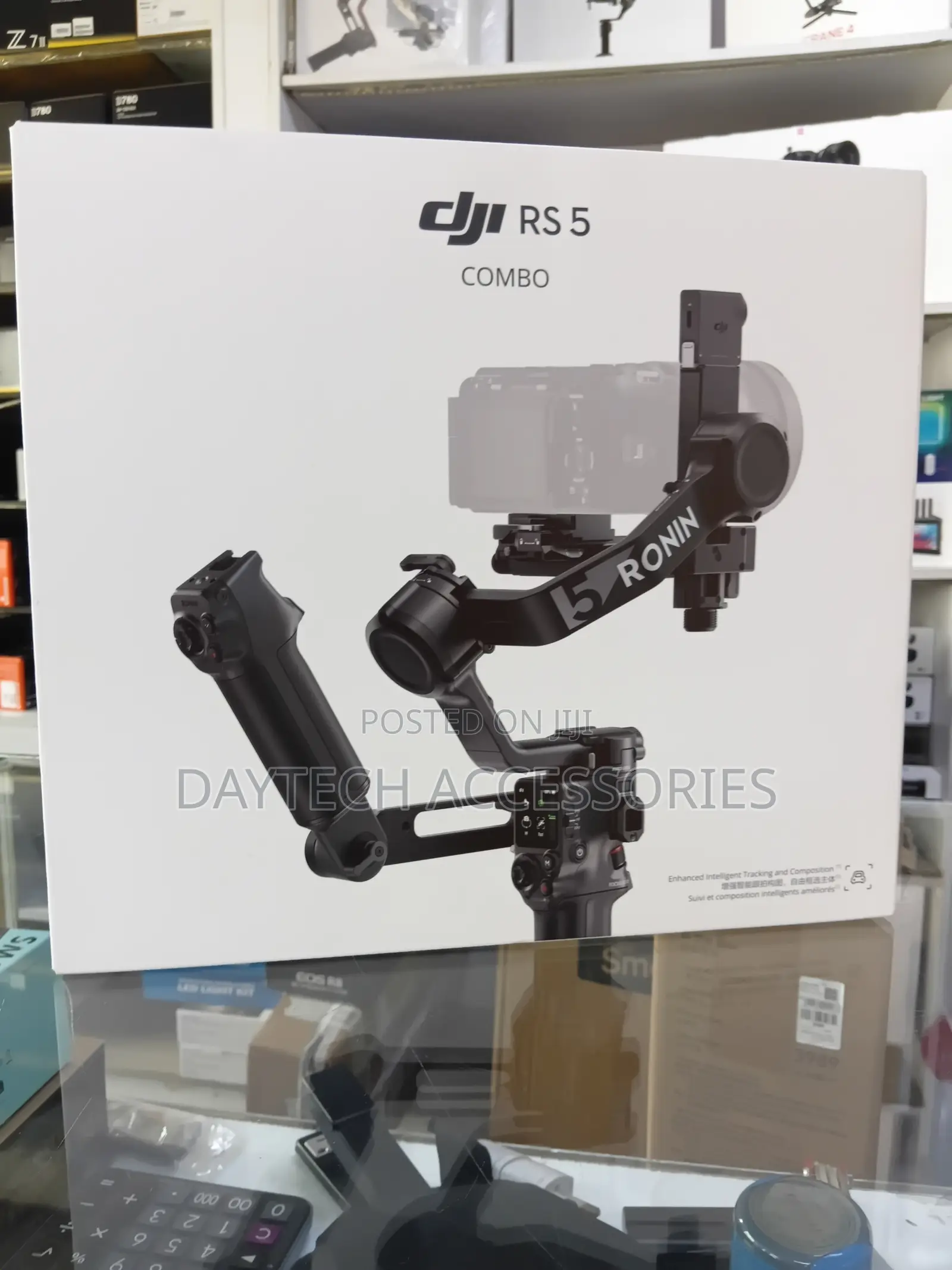 DJI RS 5 Gimbal Combo Kit With AI Tracking Module Briefcase Handle
