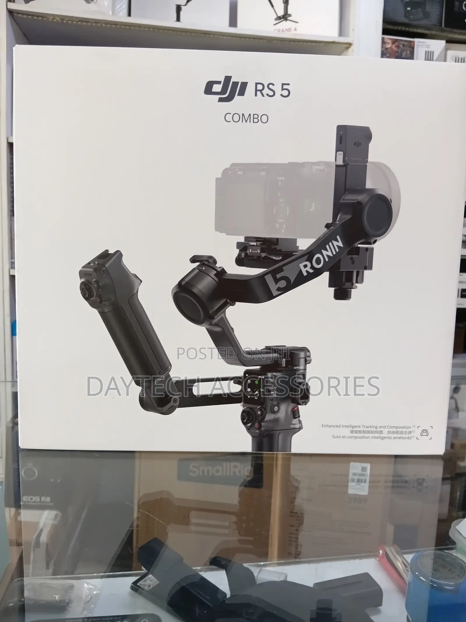 DJI RS 5 Gimbal Combo Kit With AI Tracking Module Briefcase Handle