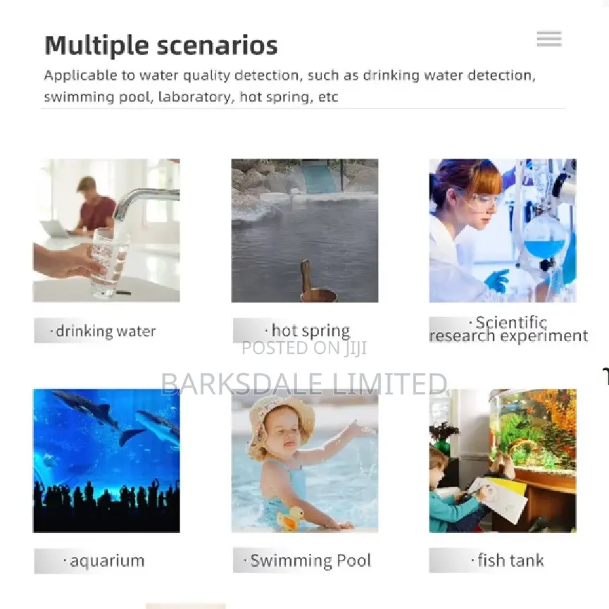 Pool Testing Water Quality Chlorine PH Meter Swimming Pool Aquarium