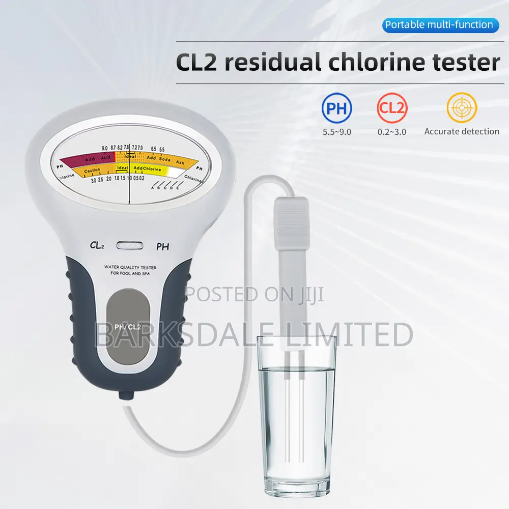 Pool Testing Water Quality Chlorine PH Meter Swimming Pool Aquarium