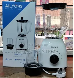 AILYONS 2-in-1 Blender Grinder 1.5L - Plastic, 300W Motor