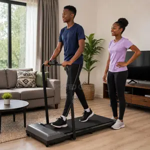Compact Fitness Walking Pad With Support Handle
