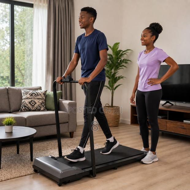 Compact Fitness Walking Pad With Support Handle