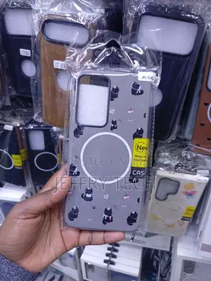 Grey Translucent Magnetic Phone Case Designed for the Oppo A58 Phone