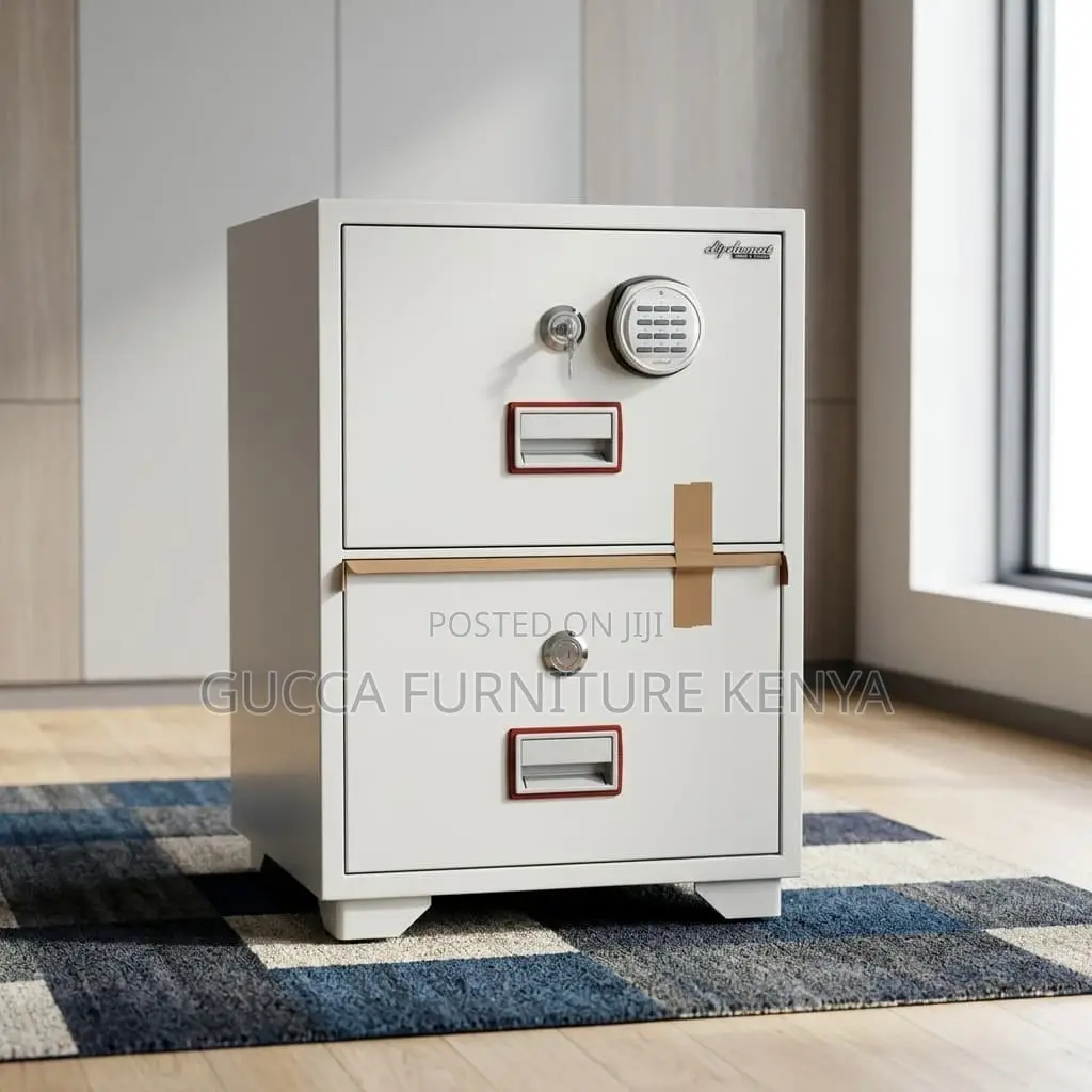Lockable 2-Drawer Diplomatic Top Sec Cabinet.