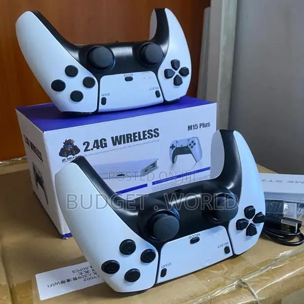 M15 Retro Gaming Console With Dual Wireless Controllers