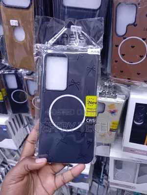 Blue MagSafe Protective Case Designed for the Samsung Galaxy A55.
