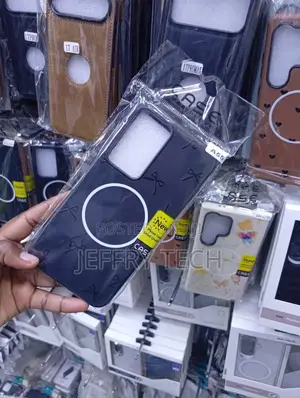 Blue MagSafe Protective Case Designed for the Samsung Galaxy A55.