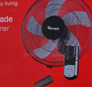 Ramtons 16" Wall Fan 5 Blades With Remote
