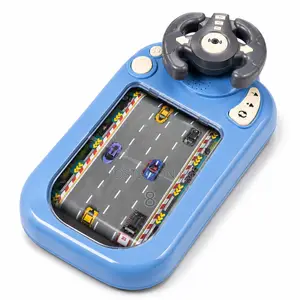 Kids Tabletop Racing Car Game With Steering Controller