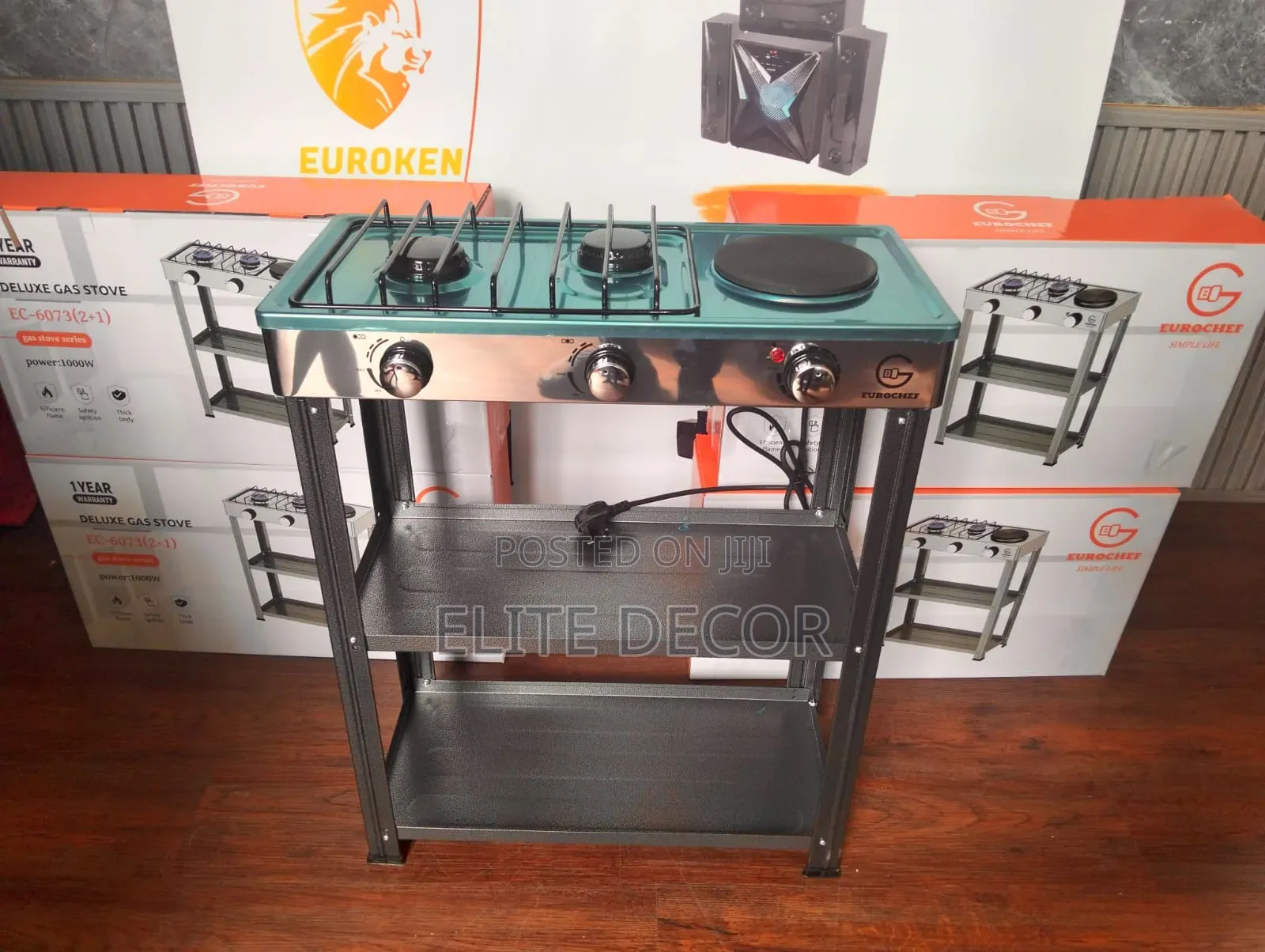 Eurochef Deluxe Gas Stove EC-6073 2+1