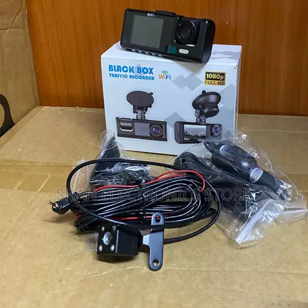 DVR Black Box C309 3-Channel WiFi Car Video Recorder