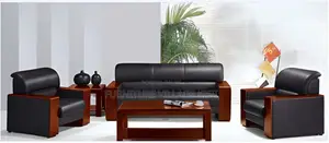 Office Furniture; 5-Seater Leather Office Sofa Set