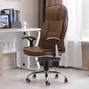 Office Chairs; Reclining Modern Leather Brown Office High Chairs