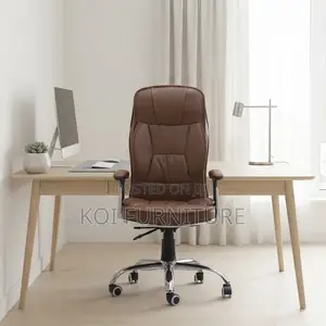 Office Chairs; Reclining Modern Leather Brown Office High Chairs