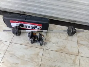 50 KGS Dumbells With Barbells and Free Gloves