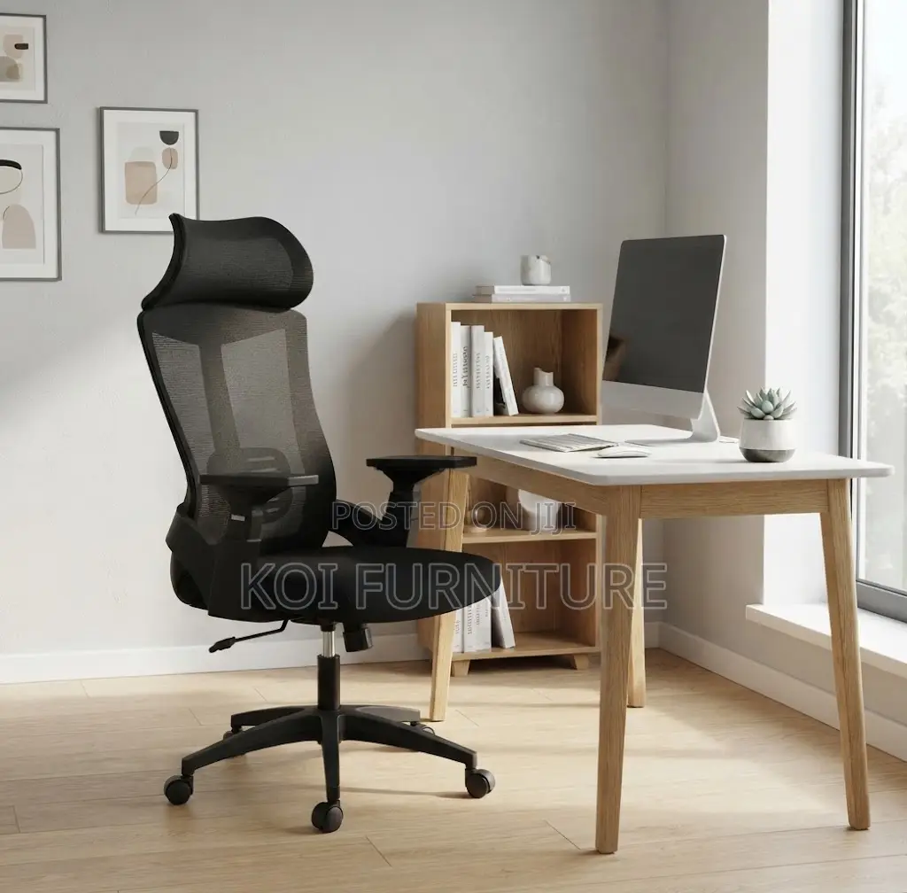 Office Chairs; Lama High Back Fabric Orthopedic Executive Chairs