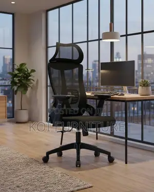 Office Chairs; Lama High Back Fabric Orthopedic Executive Chairs