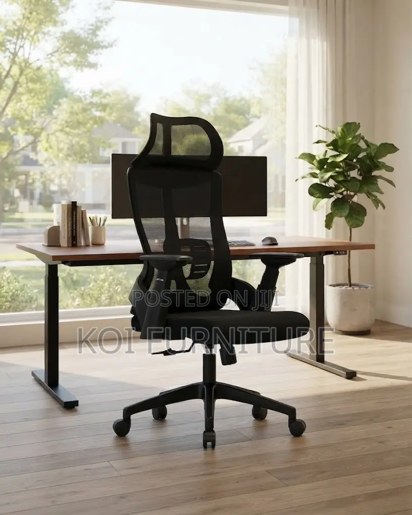 Office Chairs; Lama High Back Fabric Orthopedic Executive Chairs