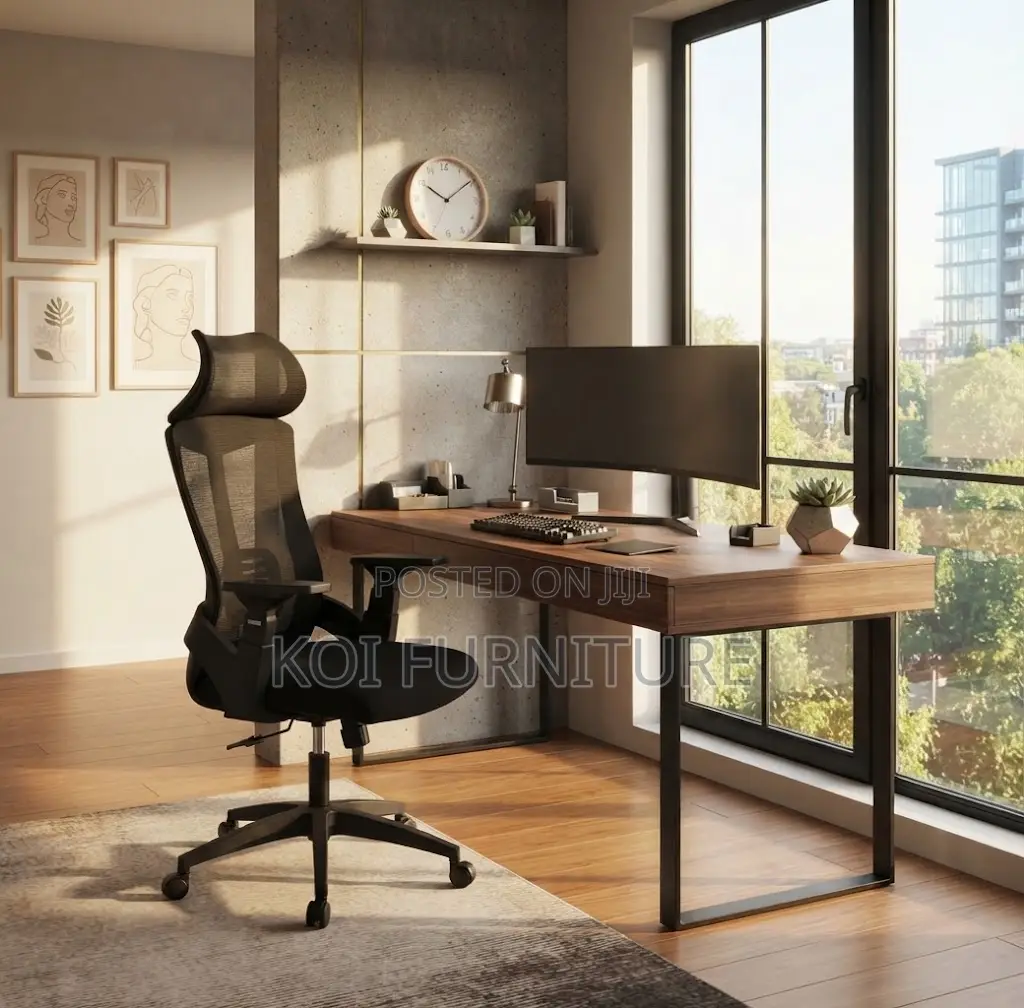 Office Chairs; Lama High Back Fabric Orthopedic Executive Chairs