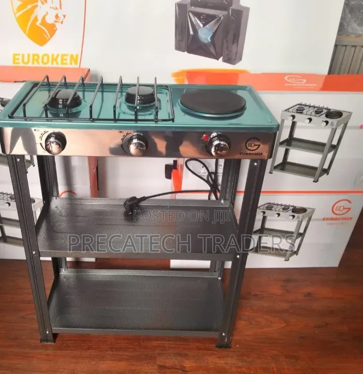 Eurochef 2+1 Deluxe Gas Cooker – Hybrid Burner