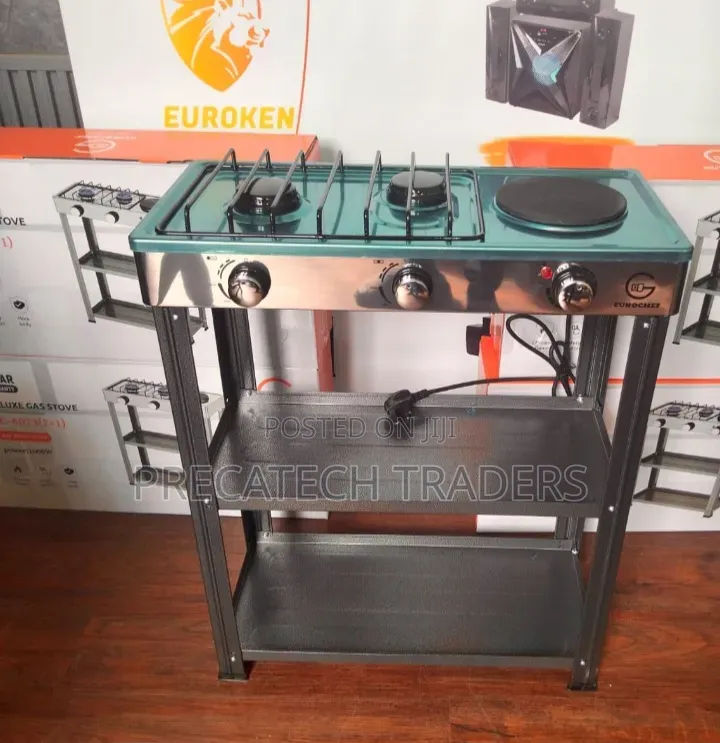 Eurochef 2+1 Deluxe Gas Cooker – Hybrid Burner