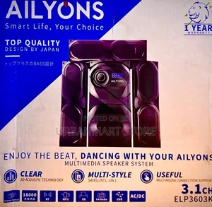 Ailyons ELP3603K 3.1 Channel Multimedia Speaker System