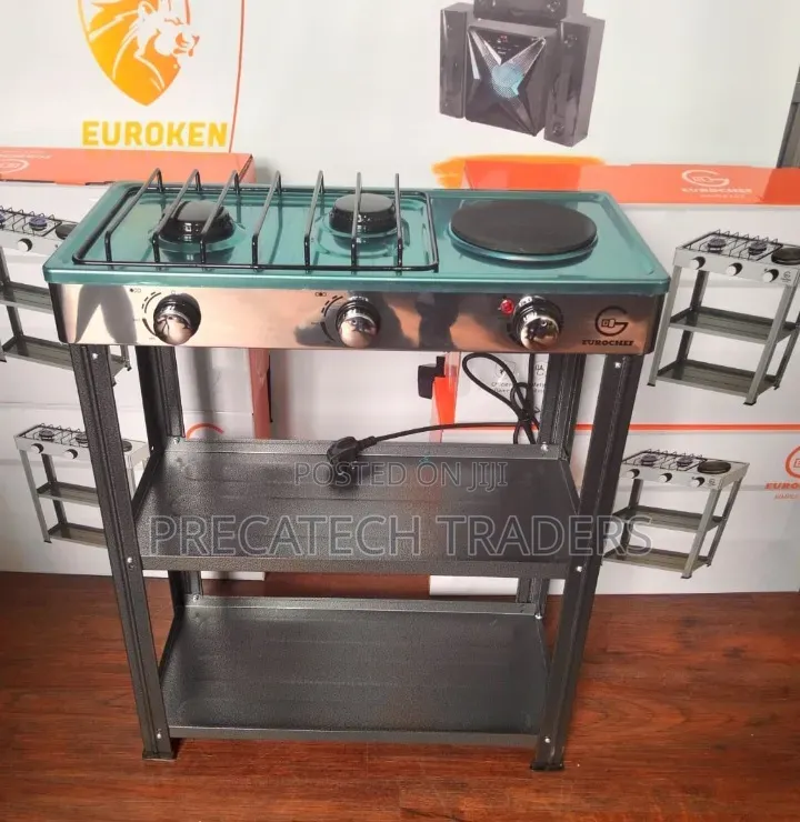 Eurochef 2+1 Gas Stove – 1000W Electric Plate