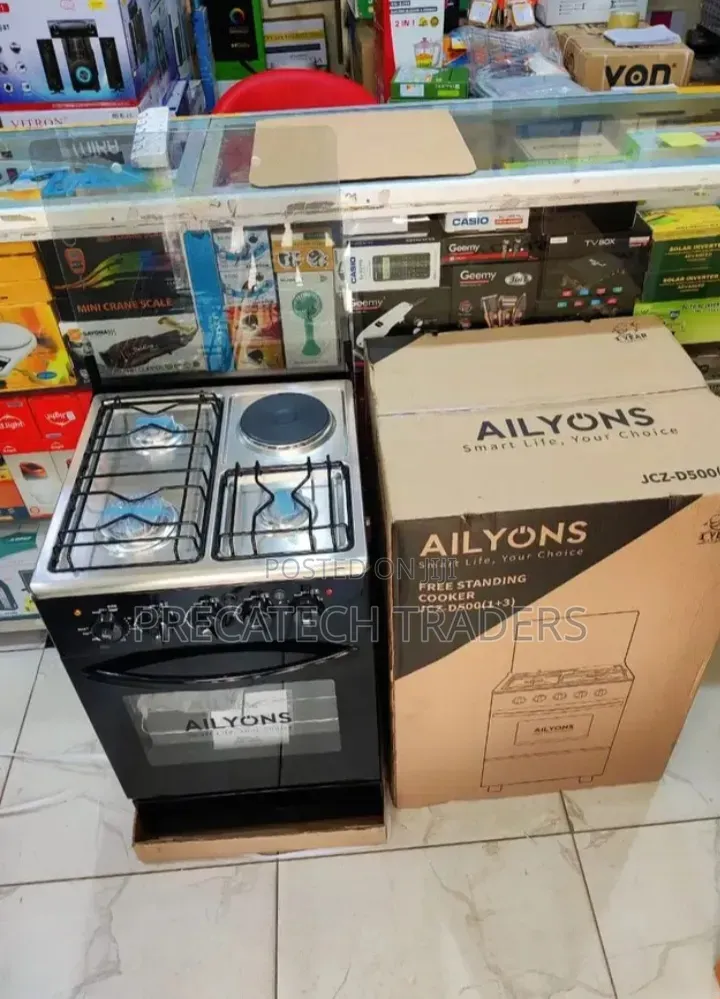 Ailyons 3+1 Standing Cooker 50×55 – Gas Electric