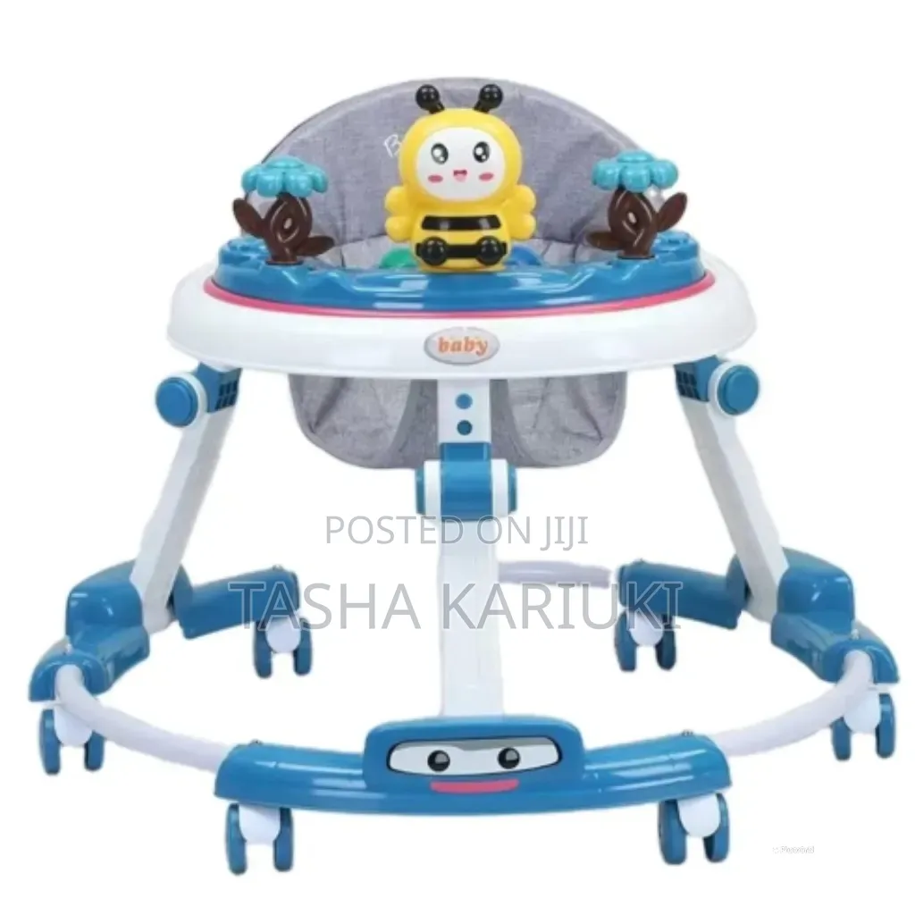Heavy Duty Foldable Baby Walker _ Blue