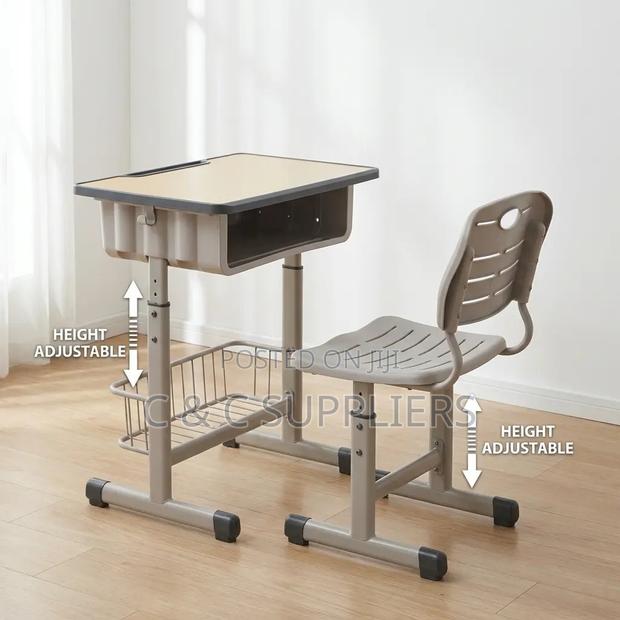 Adjustable Kids Learning Desk Chair Set.