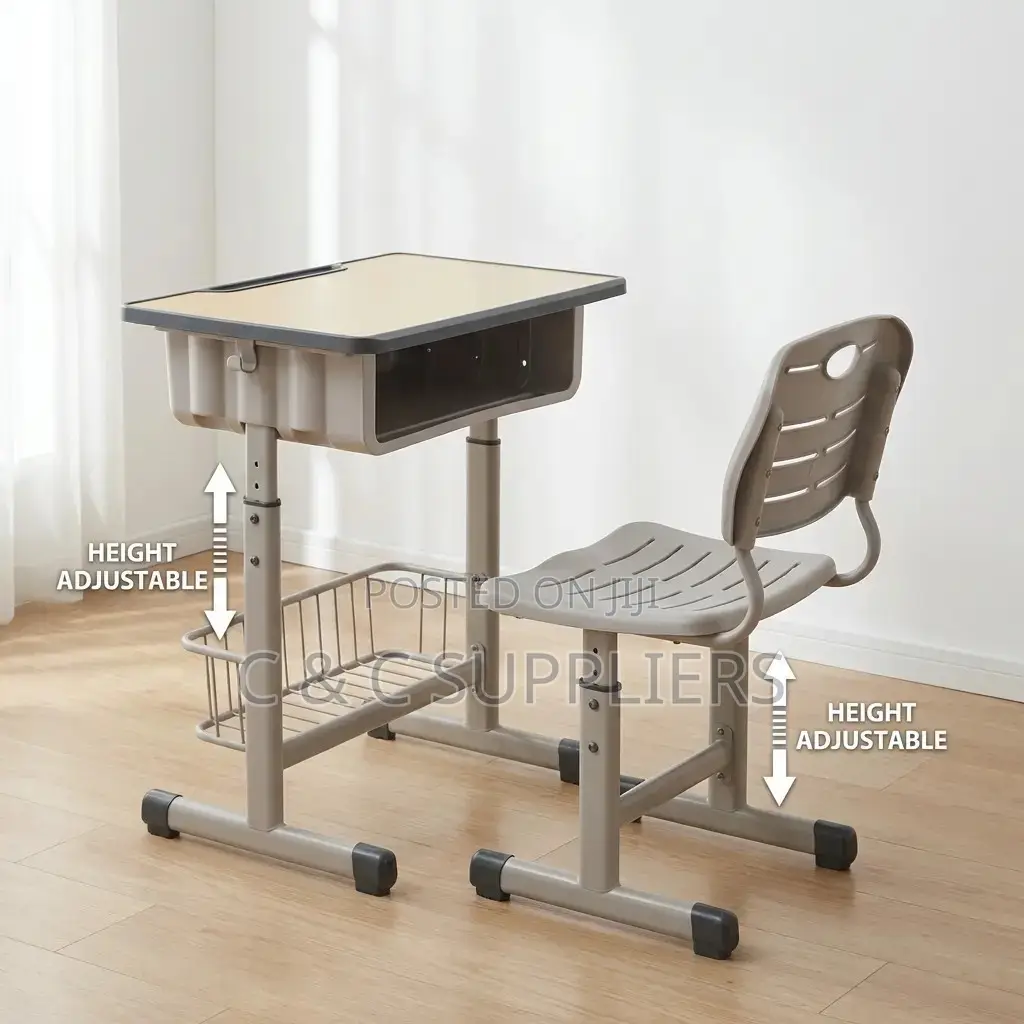 Adjustable Kids Learning Desk Chair Set.