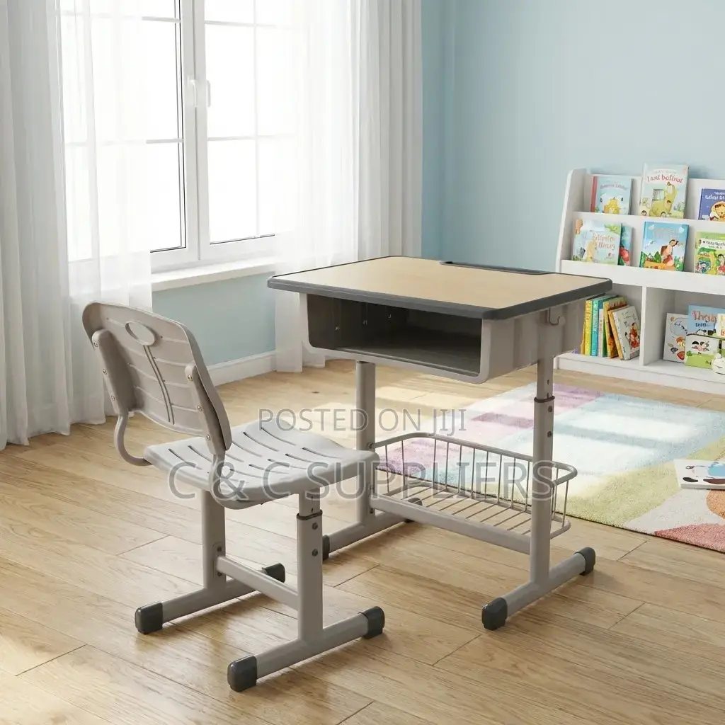 Adjustable Kids Learning Desk Chair Set.