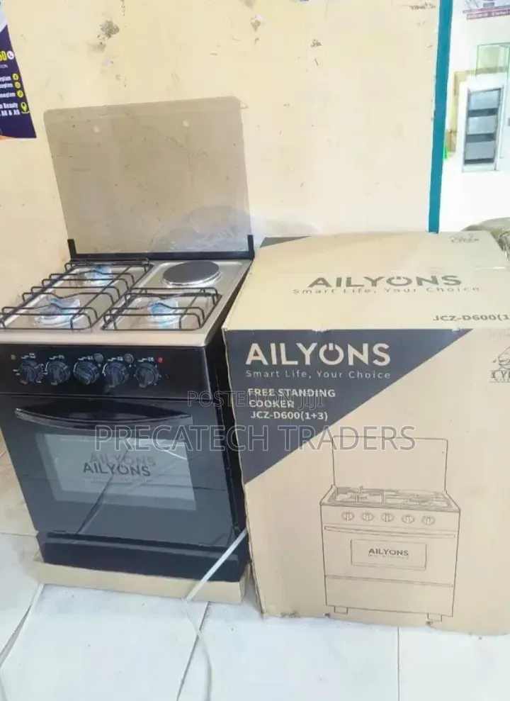 60×60 Ailyons 3 Gas Burners + 1 Electric Hotplate