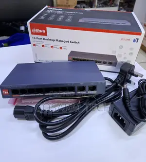 Dahua 8-Port Managed PoE Ethernet Switch – 10-Port Network Switch
