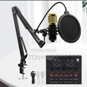 BM 800 Mic + V8 Soundcard Complete Setup