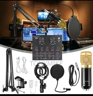 BM 800 Mic + V8 Soundcard Complete Setup