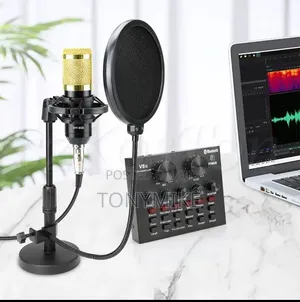BM 800 Mic + V8 Soundcard Complete Setup