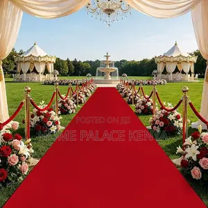 Aisle Carpet; Durable Red Carpet Runner for Banquets and Weddings