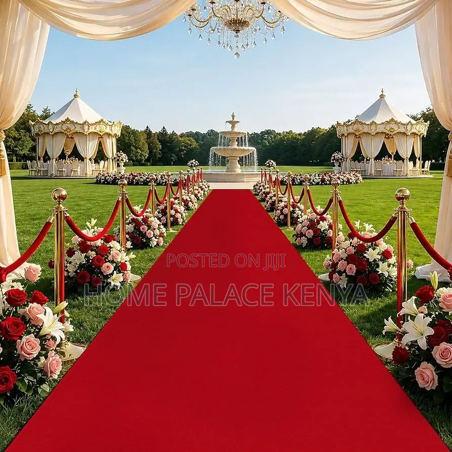 Aisle Carpet; Durable Red Carpet Runner for Banquets and Weddings