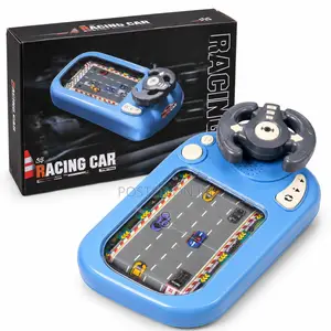 Kids Car Racing Track Driving Game With Steering Wheel