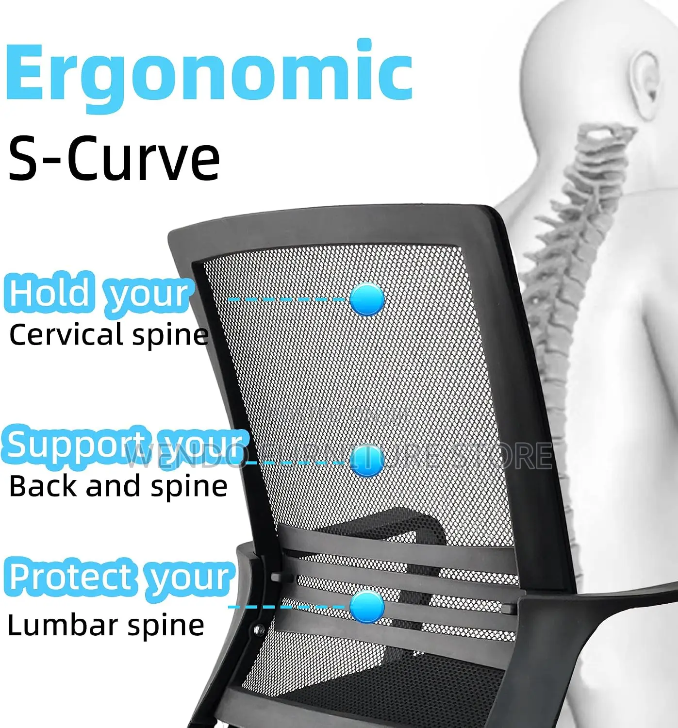 Office Chairs; Mid Backrest Ergonomic Kaptains Chairs